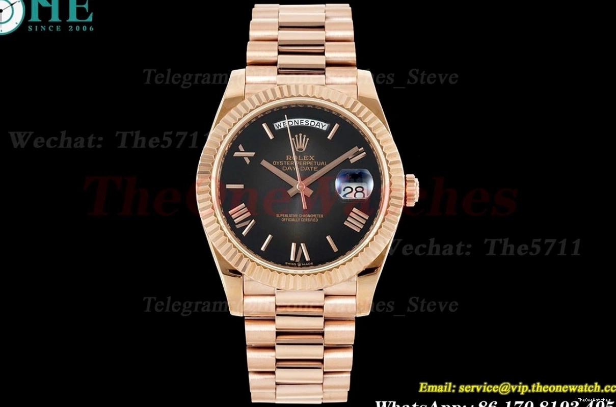 DayDate 228235 40mm VR3255(Gain Rmn RG RG KF Black Weight) 0126